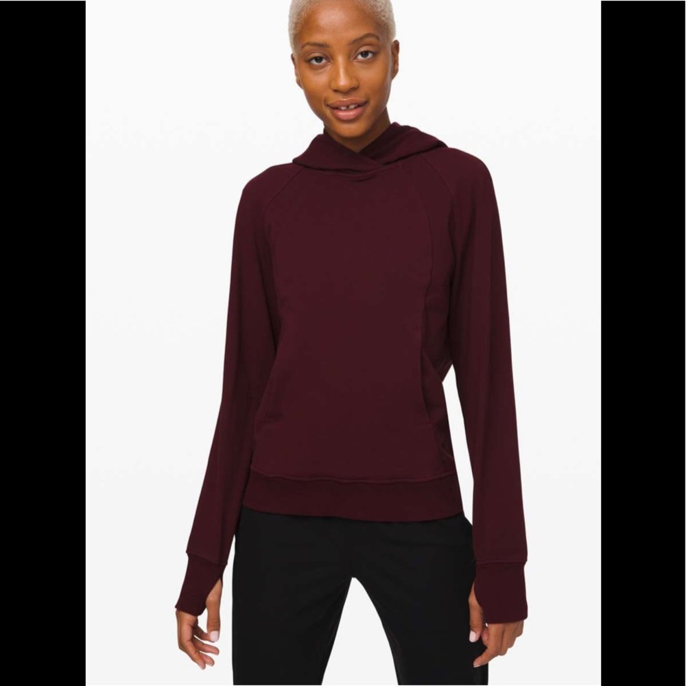 Lululemon Scuba Pullover Garnet size 6